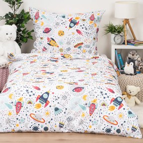 4Home Cosmic Adventure gyerek pamut ágyneműhuzat, 140 x 200 cm, 70 x 90 cm, 140 x 200 cm, 70 x 90 cm