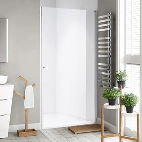 Stuxi Bari 70/80/90/100 cm széles egyszárnyú nyíló zuhanyajtó, 6 mm vízlepergető üveggel, króm profillal, 195 cm magas