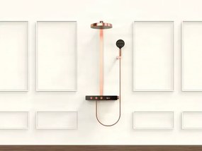 Termosztátos zuhanyrendszer ELITE EDITION BSW1727, falon kívüli kivitel, több színben, például matt fekete vagy szálcsiszolt rozéarany — Grafitszürke