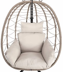 Juskys Rattan függőszék Aria - bézs