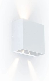 LUTEC 5104003032 GEMINI Modern Kültéri Fali Lámpa Fehér LED IP44