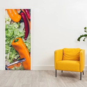 Fotótapéta ajtóra - Zöldség (95x205cm)
