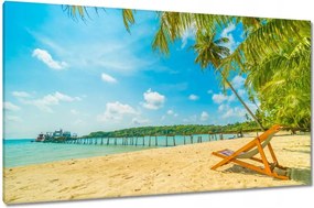 Vászonkép 120x70 Strandolás a nyaralás alatt