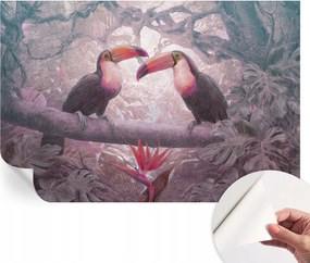 Design fali fotótapéta öntapadós Egzotikus pár 104x70 cm