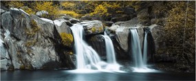 Kép - vízesés, Lushan, Kína (120x50 cm)