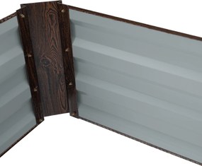 Magasított virágágy, barna, acél, NONKY TYP 7