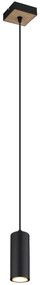 Globo 57911HBW - Csillár zsinóron ROBBY 1xGU10/35W/230V fekete/barna