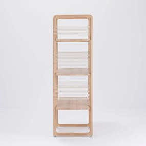 Muse könyvespolc tömör tölgyfából, magasság 140 cm - Gazzda