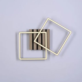 JUST LIGHT. 14053-79 - LED mennyezeti lámpatest AKUSTIKA LED/15W/230V tölgy/fekete