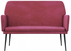 vidaXL bordó bársonypad 108x79x79 cm