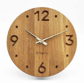 Elegáns fa falióra (Quartz - sweep) TMA-103