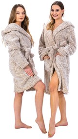 Fürdőköpeny Fluffy beige S/M