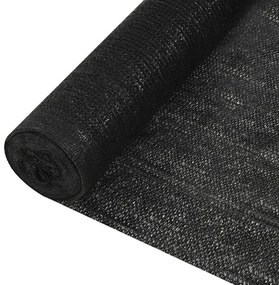 fekete HDPE belátásgátló háló 3,6 x 50 m 150 g/m²