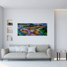 Kép - éjszakai panoráma (120x50 cm)