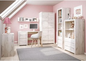 Polc íróasztalhoz typ 60, fehér craft, ANGEL