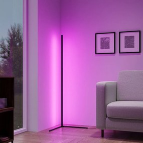 Fekete LED állólámpa (magasság 141 cm) Level – Trio