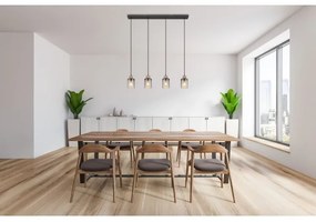 Globo 15707-4H - Csillár zsinóron REID 4xE27/15W/230V