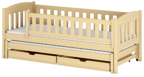Gyerekágy 90 x 200 cm Amalia (ágyráccsal és tárolóhellyel) (borovi fenyő). Akció -10%. 1013108