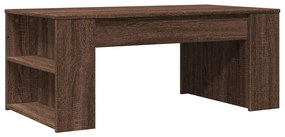 barna tölgyszínű szerelt fa dohányzóasztal 102 x 55 x 42 cm