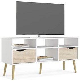 Oslo fehér TV-állvány, 117 x 57 cm - Tvilum