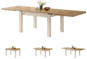 Mazzoni ROYAL Artisan Tölgy/Bézs (Pezsgő) - 270 cm-es NYITHATÓ ASZTAL!