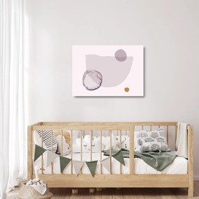 Üveg kép - Lila minimalizmus N⁰2 (70x50 cm)