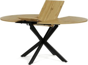 Étkezőasztal bővíthető 120–160 × 120 cm melamin tölgy OAK