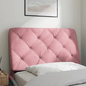 rózsaszín bársony fejtámla párna 80 cm