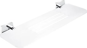 Nimco Keira fürdőszobai polc lyukakkal, matt fehér, 40 cm Ke X340-26