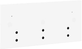 Fali Kabáthorog polcokkal Fehér 40 x 10.5 x 18 cm Faanyag