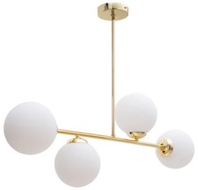 Csillár rúdon FIRA 4xE27/60W/230V arany