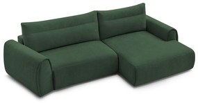 Sötétzöld sarokkanapé Aden – Bobochic Paris