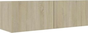 vidaXL sonoma tölgy szerelt fa TV-szekrény 100 x 30 x 30 cm