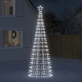 hideg fehér LED karácsonyfa tüskékkel 570 LED 300 cm