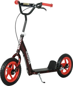 AIYAPLAY gyerek roller, állítható magasságú roller gyerekeknek, fékkel, acél, műanyag, piros