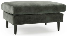 Adagio zöldesszürke bársony lábtartó - Scandic