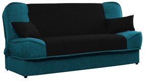 Zondo 3 személyes kanapé Asora (türkiz + fekete). 1017357