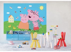 Peppa Pig gyermek fotótapéta 252 x 182 cm, 4 részes