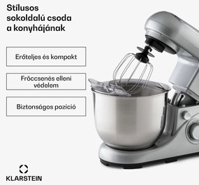 Klarstein Bella Pico 2G, konyhai robotgép, 1300 W, 1,7 PS, 6 fokozat, 5 L