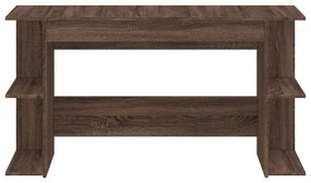 vidaXL barna tölgyszínű szerelt fa íróasztal 140 x 50 x 75 cm