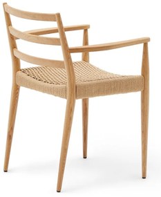 Natúr színű tölgyfa étkezőszék szett 2 db-os Analy – Kave Home