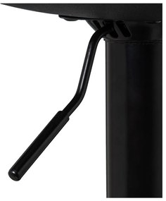 Fekete bőr utánzat állítható magasságú bárszék szett 2 db-os (ülésmagasság 56,5 cm) – Casa Selección