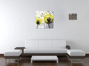 Gario Vászonkép Gyönyöru zöld pitypangok Méret: 50 x 40 cm