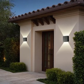 Brilagi - LED kültéri fali lámpatest DOUBLERAY LED/4W/230V fekete IP65