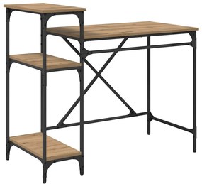 vidaXL Asztal Artisan tölgy 105 x 50 x 90 cm Faanyag