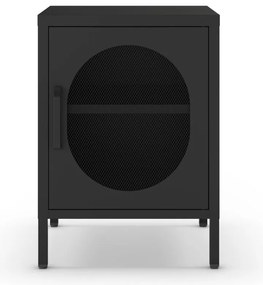 Fekete fém éjjeliszekrény Diora – Marckeric