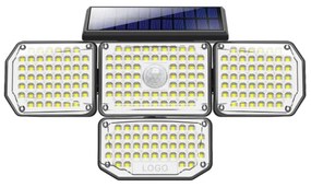 Immax 08499L - LED napelemes fali lámpa szenzorral LED/5W/5,5V IP44