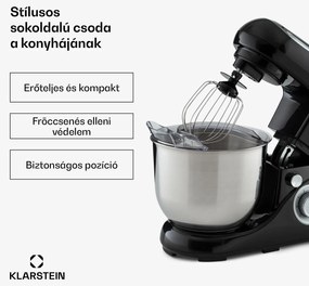 Klarstein Bella Pico 2G, konyhai robotgép, 1300 W, 1,7 PS, 6 fokozat, 5 L