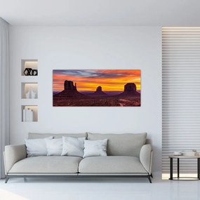 Kép - Emlékmű - völgy Arizonában (120x50 cm)