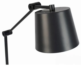Fekete állólámpa fém búrával (magasság 135 cm) Hajo – White Label